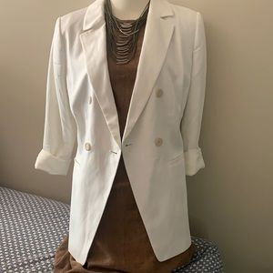 Loft White Blazer Size 10 New with tags